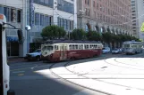 San Francisco F-Market & Wharves with railcar 1007 outside Railway Museum (2010)