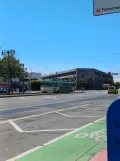 San Francisco F-Market & Wharves with railcar 1008 near Embarcadero & Greenwich (2024)