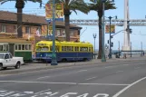 San Francisco F-Market & Wharves with railcar 1010 near Don Chee Way & Steuart (2010)