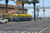 San Francisco F-Market & Wharves with railcar 1010 on The Embarcadero (2010)