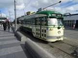 San Francisco F-Market & Wharves with railcar 1051 on Jefferson Street (2023)