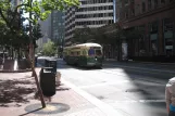 San Francisco F-Market & Wharves with railcar 1055 near Market & Main (2010)