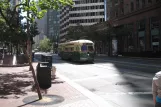San Francisco F-Market & Wharves with railcar 1055 on Market Street (2010)