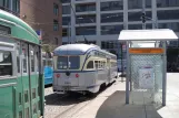 San Francisco F-Market & Wharves with railcar 1060 at San Francisco Railway Museum (2010)