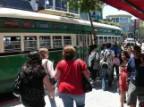 San Francisco F-Market & Wharves with railcar 1062 at Jefferson & Taylor (2009)