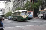 San Francisco F-Market & Wharves with railcar 1062 on Market Street (2010)