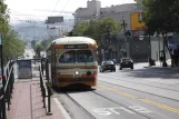 San Francisco F-Market & Wharves with railcar 1075 at Market & Noe (2010)