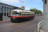 San Francisco F-Market & Wharves with railcar 1077 on The Embarcadero (2010)