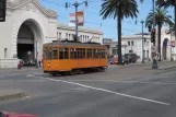 San Francisco F-Market & Wharves with railcar 1856 near Embarcadero & Bay (2010)