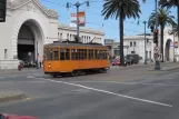 San Francisco F-Market & Wharves with railcar 1856 on The Embarcadero (2010)