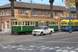 San Francisco railcar 496 in the intersection The Embarcadero & Mission Street (2010)