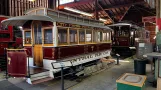 Santa Clara horse tram 7 inside the depot Trolley Barn (2022)