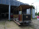 Schönberger Strand open sidecar 93 in front of the depot Museumsbahnen Schönberger Strand (2021)