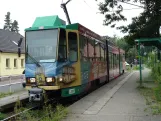 Schöneiche tram line 88 with articulated tram 26 at Dorfstr. (2024)