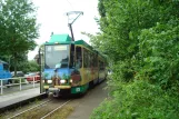 Schöneiche tram line 88 with articulated tram 27 at Friedrichshagen (2013)