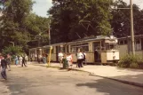 Schöneiche tram line 88 with railcar 81 at S-Bahnhof Friedrichshagen (1983)
