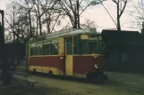 Schöneiche tram line 88 with railcar 82 at Friedrichshagen (1986)