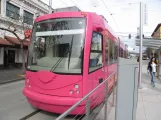 Seattle South Lake Union with low-floor articulated tram 404 at S Jackson St & 5th Ave S (Japantown) (2016)