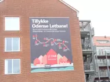Sign: Odense Tramway  on Vestre Stationsvej (2022)