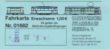 Single ticket for Hannoversches Straßenbahn-Museum (HSM) (2018)