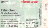 Single ticket for Wiener Linien (2001)