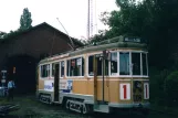 Skælskør museum line with railcar 608 in front of Sporvognsremisen (2004)