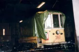 Skælskør railcar 267 inside Sporvognsremisen (2007)