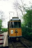 Skjoldenæsholm 1000 mm with railcar 3 at The entrance (2002)