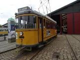 Skjoldenæsholm 1000 mm with railcar 3 at The tram museum (2020)