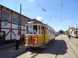 Skjoldenæsholm 1435 mm with railcar 587 at Valby Gamle Remise (2018)