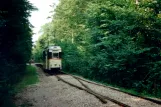 Skjoldenæsholm 1435 mm with railcar 797 near Skovkanten (1996)