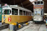 Skjoldenæsholm articulated tram 890 during restoration The tram museum (2007)