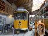 Skjoldenæsholm railcar 1 during restoration The tram museum (2022)