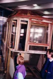Skjoldenæsholm railcar 12 during restoration Odense, front view (1989)