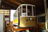 Skjoldenæsholm railcar 261 during restoration The tram museum (2014)