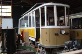 Skjoldenæsholm railcar 261 during restoration The tram museum (2016)
