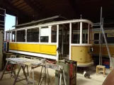 Skjoldenæsholm railcar 261 during restoration The tram museum (2018)