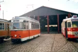Skjoldenæsholm railcar 3018 in front of Remise 1 (2001)