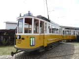 Skjoldenæsholm railcar 327 in front of Valby Gamle Remise (2019)