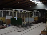 Skjoldenæsholm railcar 359 during restoration The tram museum (2022)