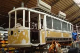 Skjoldenæsholm railcar 361 during restoration The tram museum (2015)