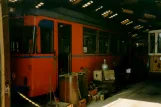 Skjoldenæsholm service vehicle 797 inside the depot Remise 1 (1993)