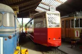 Skjoldenæsholm sidecar 4384 during restoration The tram museum (2014)
