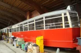 Skjoldenæsholm sidecar 4384 during restoration The tram museum (2015)