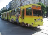 Sofia tram line 1 with articulated tram 503 on Hristo Botev (2008)