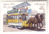 Stamp: Adelaide horse tram 18 (1989)