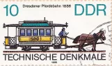 Stamp: Dresden horse tram 106 (1986)