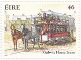 Stamp: Galway horse tram line  (1987)