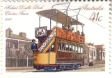 Stamp: Hobart bilevel rail car 14  (1989)