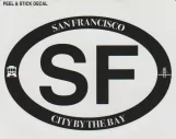 Sticker: Peel & Stick Decal San Francisco
 (2013)